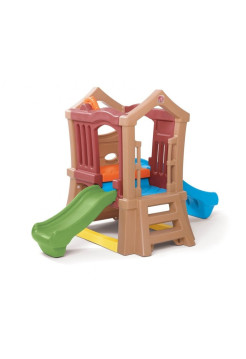 Игровой домик с двумя горками